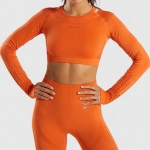 Gymshark Flawless Knit Long Sleeve Crop XS